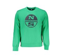 North Sails Mens Crew Neck Sweatshirt Ns12345 - Dark Green Cotton - Size 2XL