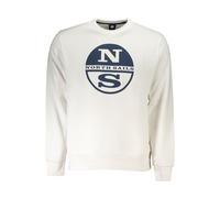 North Sails Mens Crew Neck Sweatshirt Ns2302 - Ivory Cotton - Size Small
