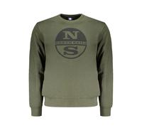 North Sails Mens Crew Neck Sweatshirt Nsl130 - Sage Green Cotton - Size X-Large