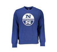 North Sails Mens Crew Neck Sweatshirt Nslts23456 - Medium Blue Cotton - Size X-Large