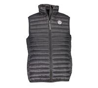North Sails Mens Lightweight Quilted Vest - Black Nylon - Size X-Large