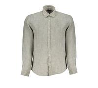 North Sails Mens Linen Shirt Classic Fit - Light Grey - Size Small
