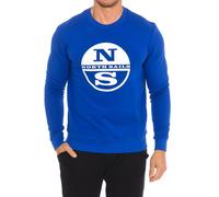 North Sails Mens Long-sleeved crew-neck sweatshirt 9024130 men - Blue Cotton - Size 2XL
