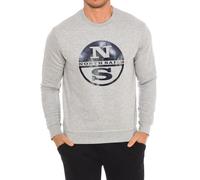 North Sails Mens Long-sleeved crew-neck sweatshirt 9024130 men - Grey Cotton - Size Small