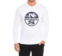 North Sails Mens Long-sleeved crew-neck sweatshirt 9024130 men - White - Size Medium