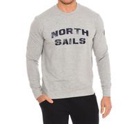 North Sails Mens Long-sleeved crew-neck sweatshirt 9024170 men - Grey Cotton - Size 2XL
