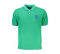 North Sails Mens Men Short Sleeve Polo Shirt - Sage Green Cotton - Size Small