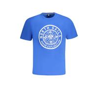 North Sails Mens Ocean Explorer Graphic Tee - Medium Blue Cotton - Size 3XL