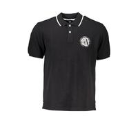 North Sails Mens Polo Shirt Classic Fit Short Sleeves - Black Cotton - Size Small