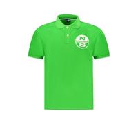 North Sails Mens Polo Shirt Green - Lime Green Cotton - Size X-Large