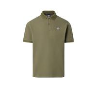 North Sails Men's Polo Shirt in Cotton Pique with Short Sleeves - Regular Fit, Deep Green, M