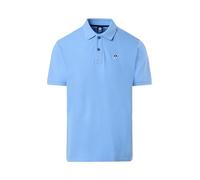 North Sails Men's Polo Shirt in Cotton Pique with Short Sleeves - Regular Fit, Light Blue, M