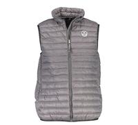 North Sails Mens Quilted Padded Sleeveless Vest - Grey Nylon - Size X-Large