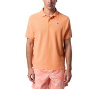 North Sails Men's Polo Shirt in Cotton Pique with Short Sleeves - Regular Fit, Melon, XL