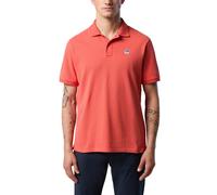 North Sails Men's Polo Shirt in Cotton Pique with Short Sleeves - Regular Fit, Paprika, L