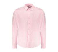 North Sails Mens Shirt Linen Long Sleeve - Pink - Size Large
