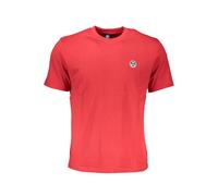 North Sails Mens Short Sleeve Crew Neck Tee - Red Cotton - Size Small