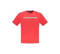 North Sails Mens Short Sleeve Crew Neck Tee - Red Cotton - Size X-Large
