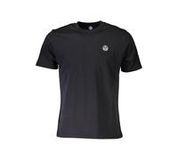 North Sails Mens Short Sleeve Crew Neck Tshirt - Black Cotton - Size X-Large