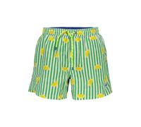 North Sails Mens Striped Swim Trunks Lemon Print - Lime Green - Size 2XL