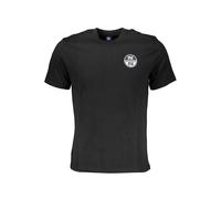 North Sails Mens Tshirt Ns Circle Logo Tee - Black Cotton - Size Small