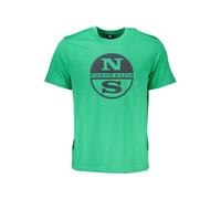North Sails Mens Tshirt Ns Circle Logo Tee - Sage Green Cotton - Size Large
