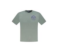 North Sails Mens Tshirt Ns17 Short Sleeve Crew Neck - Sage Green Cotton - Size 2XL