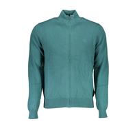 North Sails Mens Zipup Knit Cardigan Casual Style - Teal Cotton - Size X-Large
