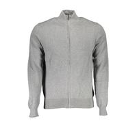 North Sails Mens Zipup Knit Cardigan Classic Fit - Grey Cotton - Size 2XL