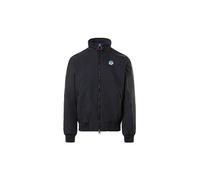 North Sails Sailor Men's Recycled Nylon Jacket - Slim Fit and Fastening with Zip, Black, M