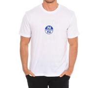 North Sails Mens Short sleeve t-shirt 9024000 man - White Cotton - Size Medium