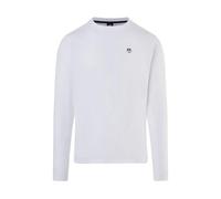 NORTH SAILS T-Shirt Round Neck Cotton Long Sleeve White P24, White