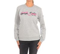 North Sails Womens Long-sleeved crew-neck sweatshirt 9024250 women - Grey - Size Medium