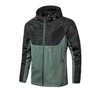 North Shore Goods Mens Waterproof MTB Jacket - Lightweight, Breathable, Trail-Ready, Forest Green, L