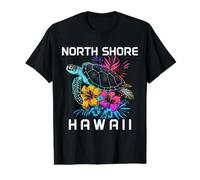 North Shore Hawaii Sea Turtle Hawaiian Diving Surfer Value Graphic T-Shirt, Men, Black, S