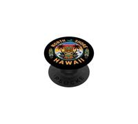 North Shore Hawaii Surf Tiki Tropical Island Retro PopSockets Adhesive PopGrip