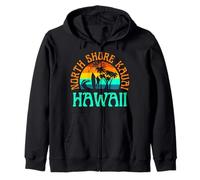 North Shore Kauai Hawaii Surfing Beach Ocean Waves Surf Zip Hoodie