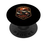 North Shore Surfing The 7 Mile Miracle Vintage Mens Beach Li PopSockets Adhesive PopGrip