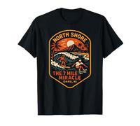 North Shore Surfing The 7 Mile Miracle Vintage Mens Beach Li T-Shirt