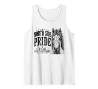 North Side We are Built Different Vintage Colt Design Tank Top