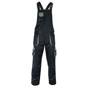 NORTH SKIN Bib and Brace Overalls Lightweight Dungarees Coveralls Knee Pad Multi Pocket Trousers Mens Womens Sleeveless Tools Holder (Black, M)