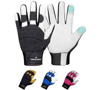 NORTH SKIN Thorn-Proof Gardening Working Gloves with Touch Screen Support, Thick Leather Pruning Gloves for Rose Blackberry, Heavy-Duty Safety for Garden, Mechanics Men Women