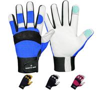 NORTH SKIN Thorn-Proof Gardening Working Gloves with Touch Screen Support, Thick Leather Pruning Gloves for Rose Blackberry, Heavy-Duty Safety for Garden, Mechanics Men Women