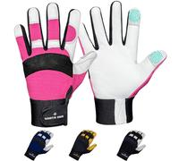 NORTH SKIN Thorn-Proof Gardening Working Gloves with Touch Screen Support, Thick Leather Pruning Gloves for Rose Blackberry, Heavy-Duty Safety for Garden, Mechanics Men Women