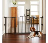 North States MyPet 72" Extra-Wide Windsor Series 2 Gate: Opens Safely on Both Sides with Easy one-Hand Operation. Hardware Mount. Fits 38.3"-72" Wide (30" Tall, Matte Bronze)