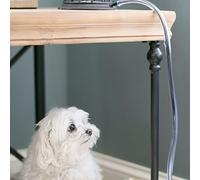 North States MyPet Safety Paws 10’ Ruff & Tuff Cord Protector | Helps Prevent Sharp Teeth from Chewing Cords (1-Pack, Clear)