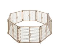 North States Superyard Indoor Outdoor 8 panel Playard-Sand by North States