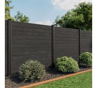 North Valley Composites 6Ft High Black Ash Composite Fence Panel