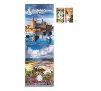 North Wales Slim Calendar 2026 + FSC ECO-FRIENDLY DIARY
