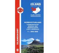 North West Iceland Map 1:300 000